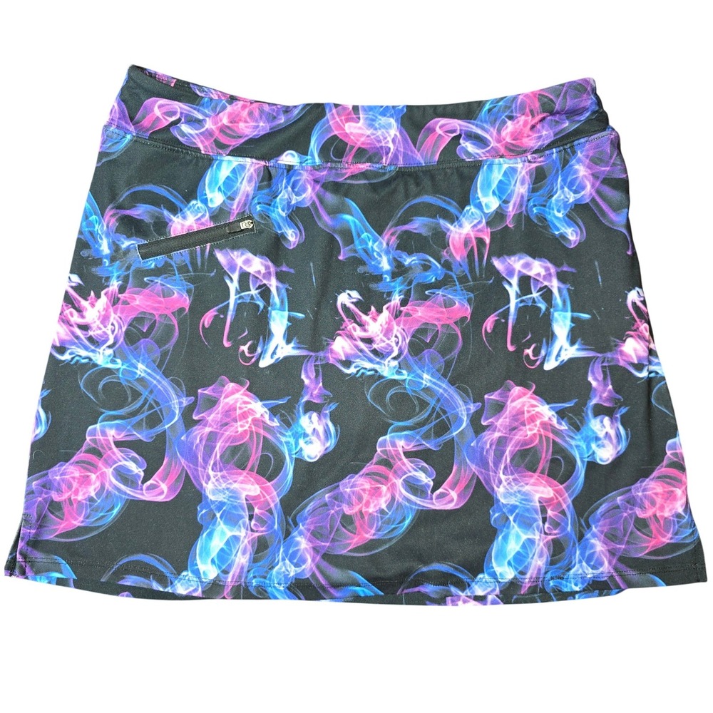 Ladies Women Water Aqua Athletic‎ Skort Large Ryandrew pockets Blue Pink Purple